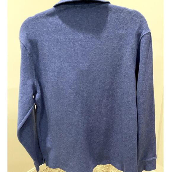 ✨HOST PICK✨Polo Ralph Lauren Blue Half Zip Sweater - Size M (EUC) - Picture 2 of 5